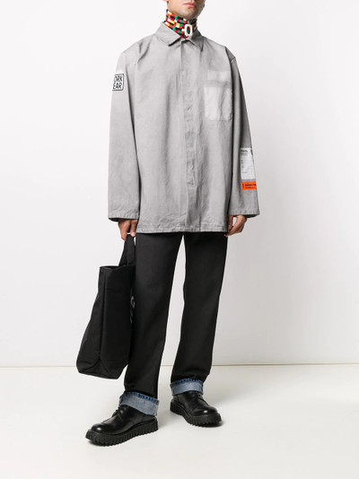 Heron Preston longsleeved logo patch shirt outlook