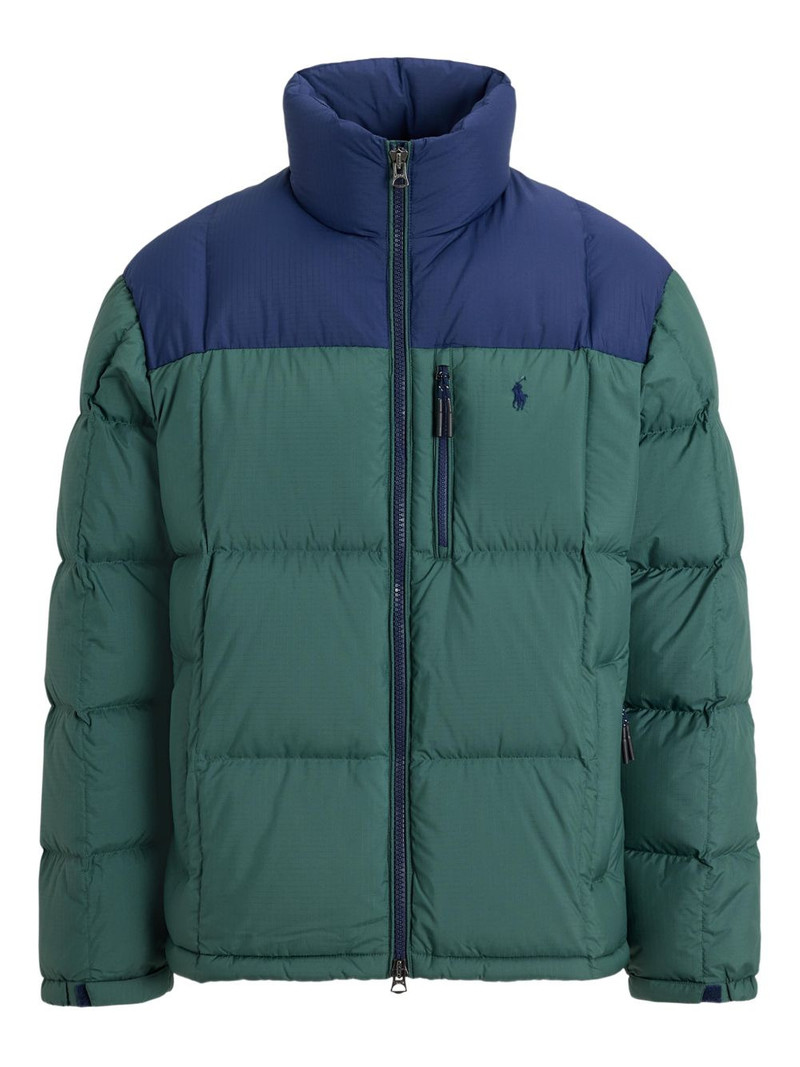 colour-block ripstop jacket 1
