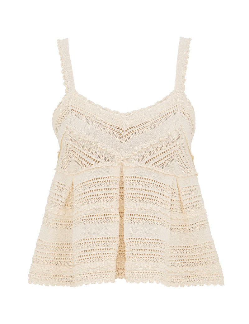LUCKY LACE KNIT TANK 1