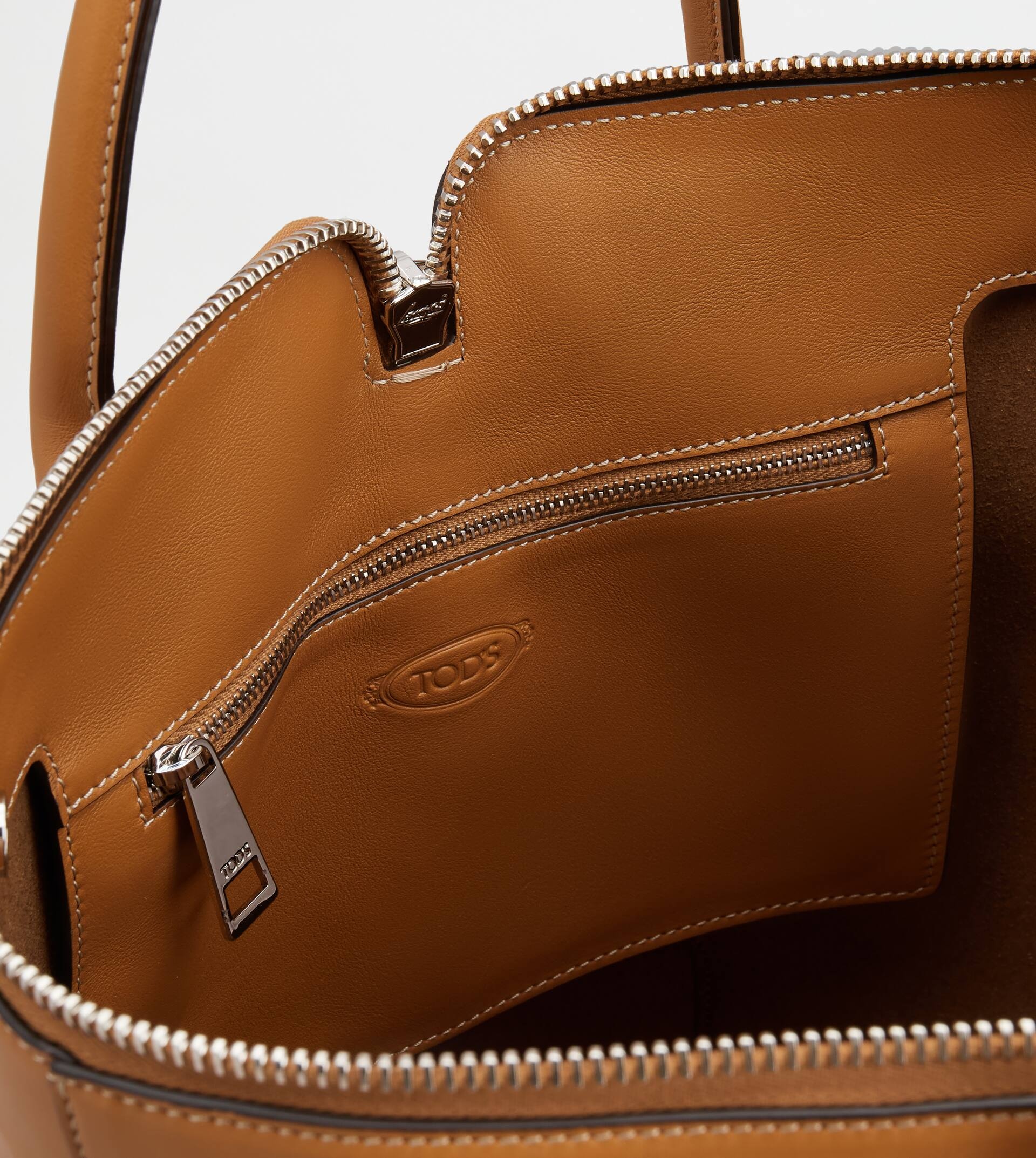 TOD'S DI BAG SWING IN LEATHER MEDIUM - BROWN - 7
