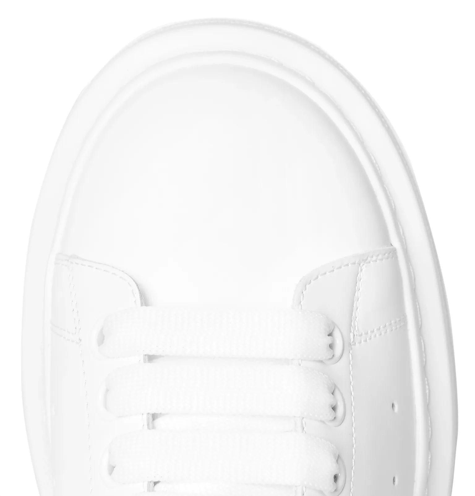 Exaggerated-Sole Leather Sneakers - 21