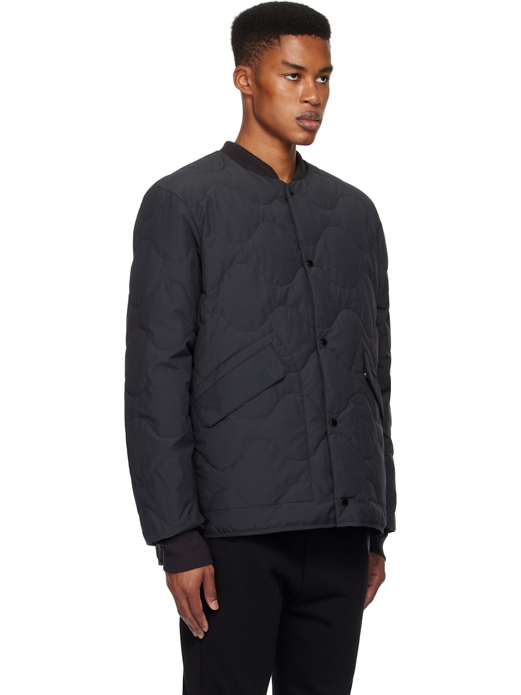 Black Boswell Reversible Down Jacket - 2