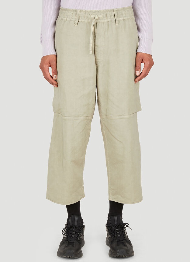 Workwear Wide Pants in Beige - 1