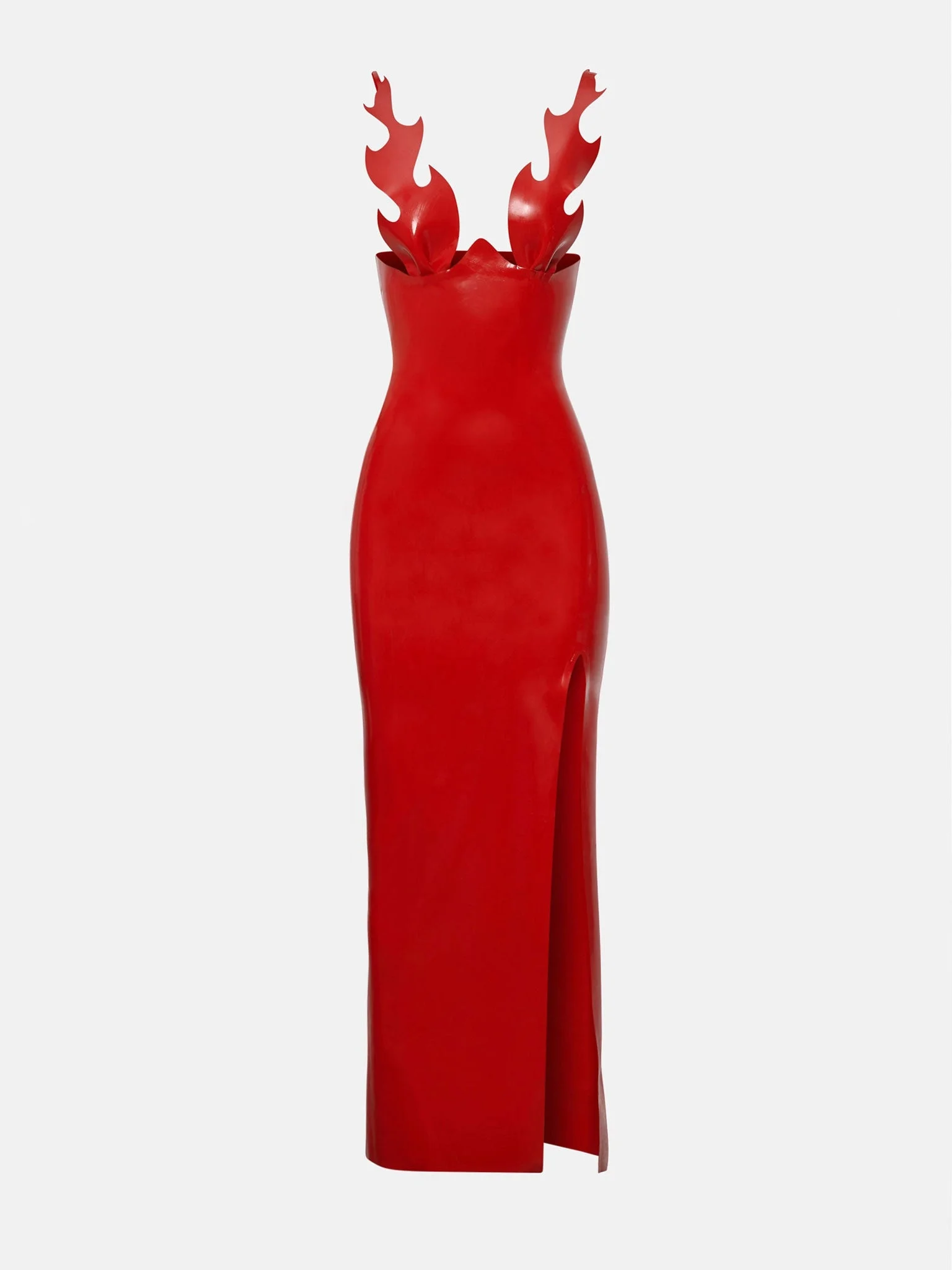ROAST LATEX DRESS RED - 1