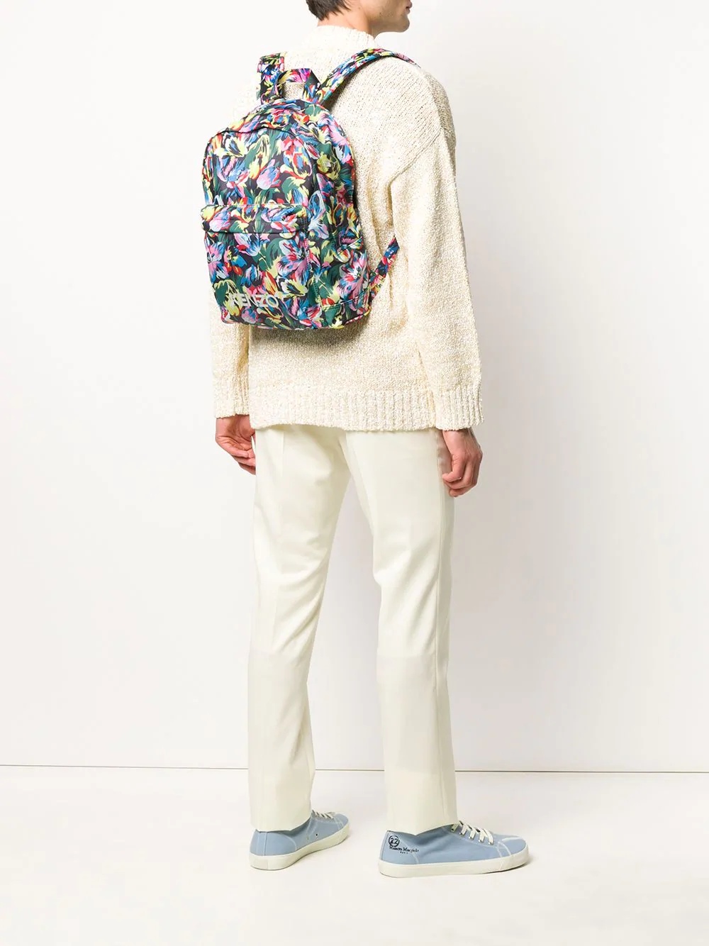 x Vans floral logo print backpack - 2