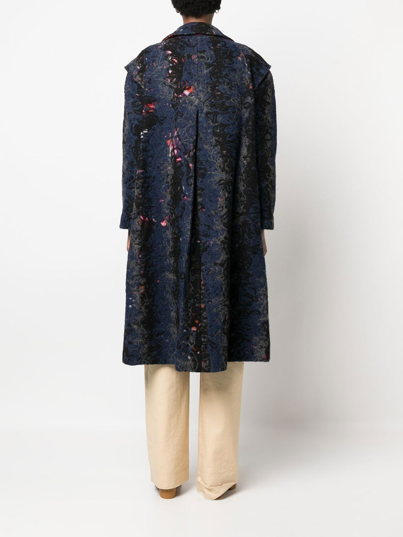 single-breasted recycled wool coat 4
