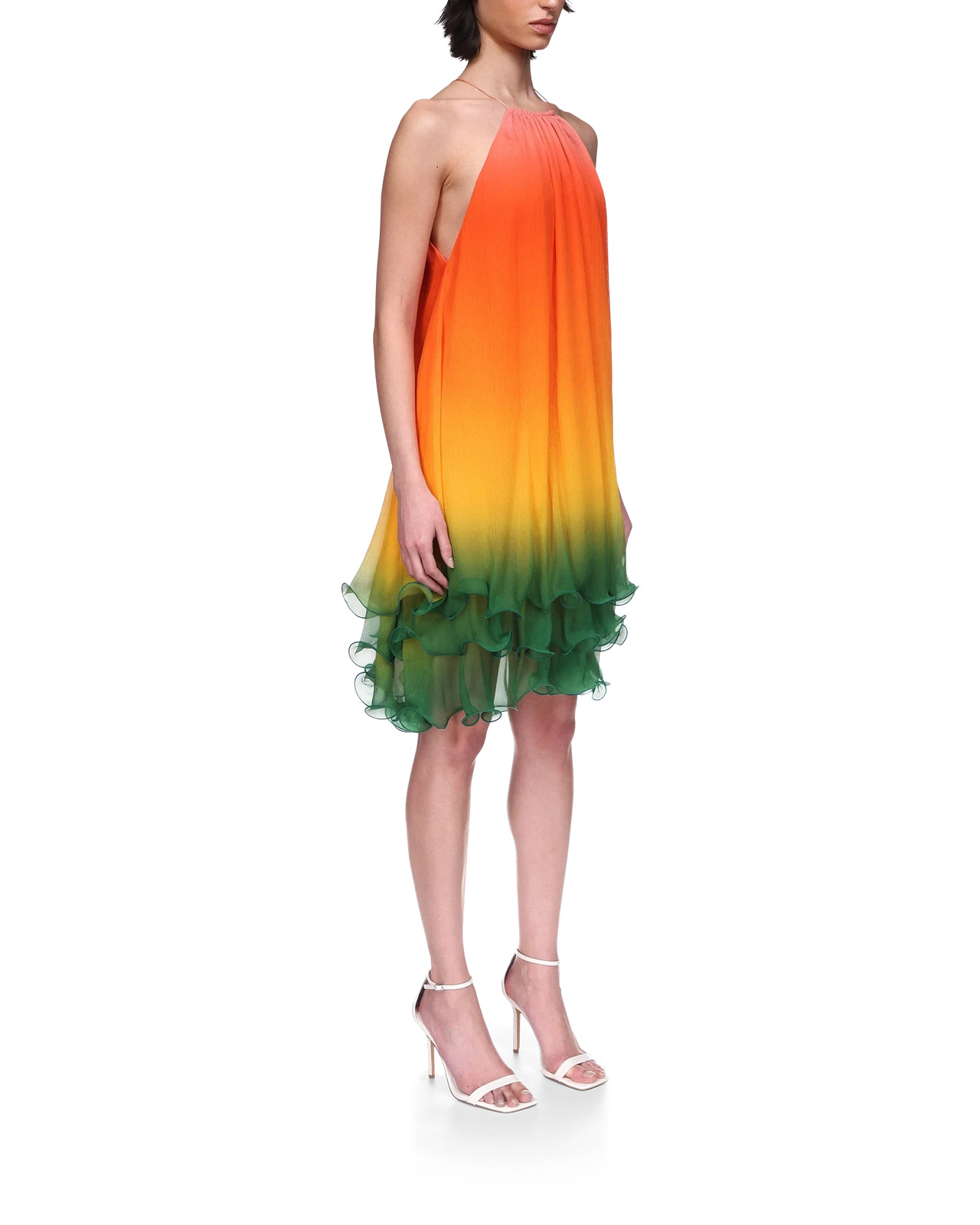 Rainbow Gradient Cocktail Dress - 5