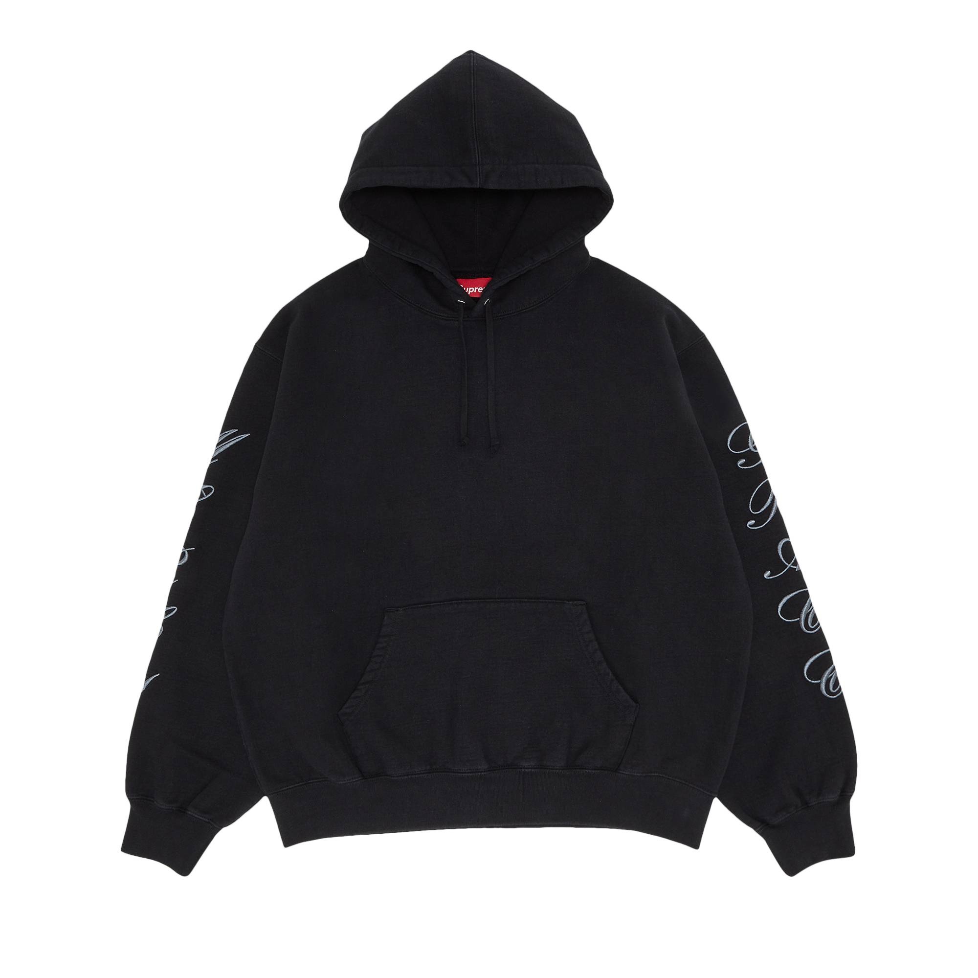 Supreme Patches Spiral Hooded Sweatshirt 'Black' - 1
