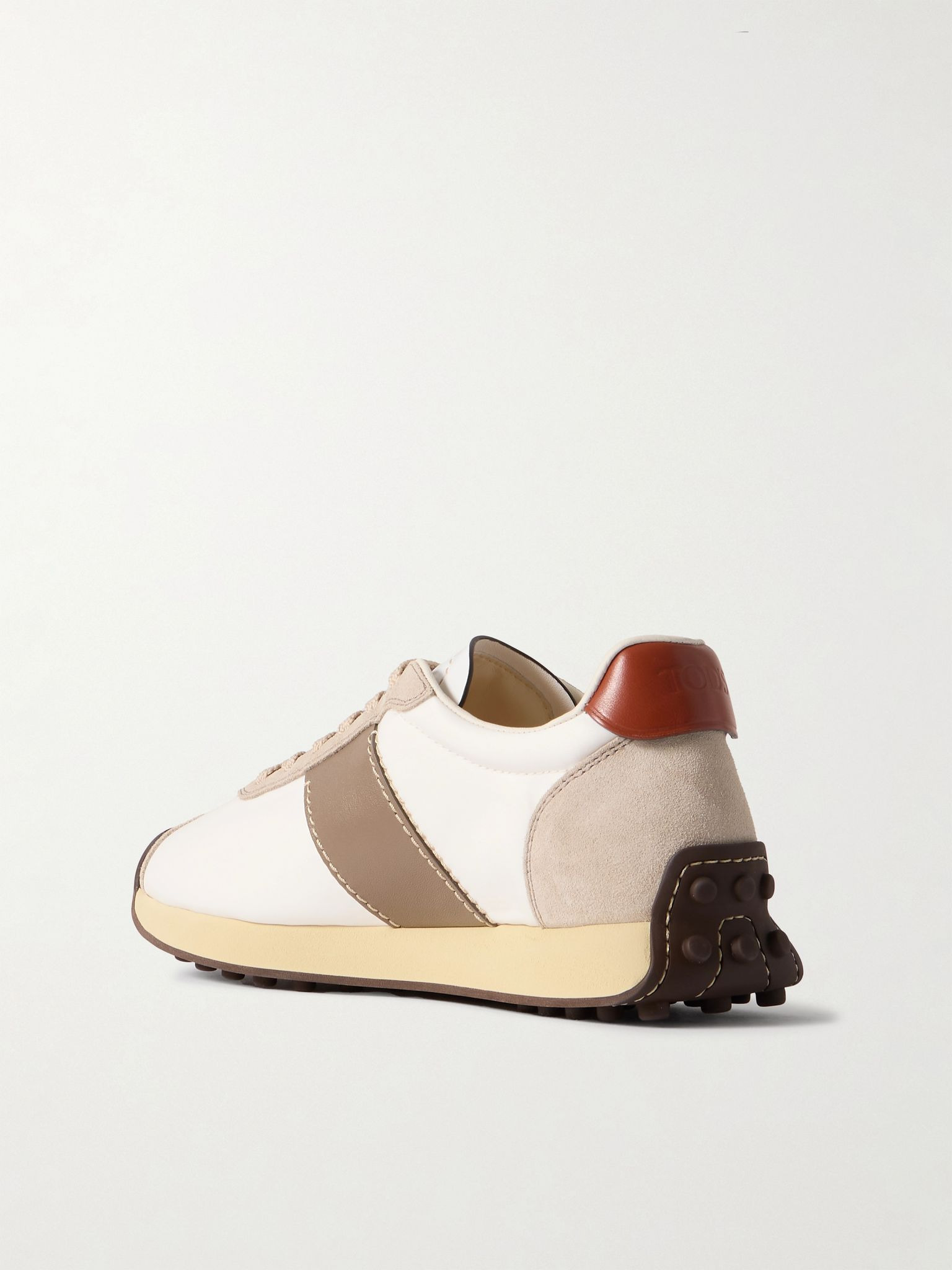Sportivo Active leather and suede sneakers White - 3