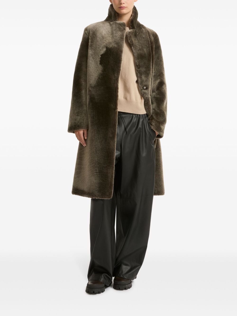 shearling coat - 2