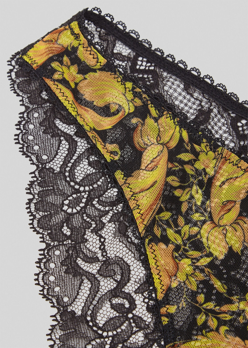 VERSACE Barocco Print Lace Briefs outlook