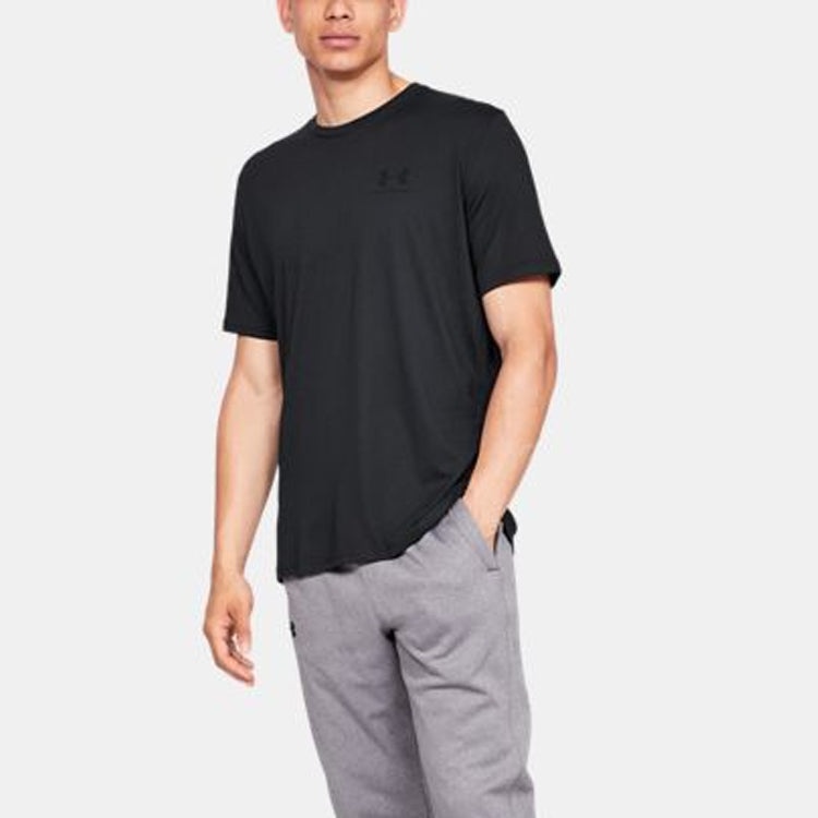 Under Armour Sportstyle Training Sports Short Sleeve Couple Style Black 1326799-001 - 3
