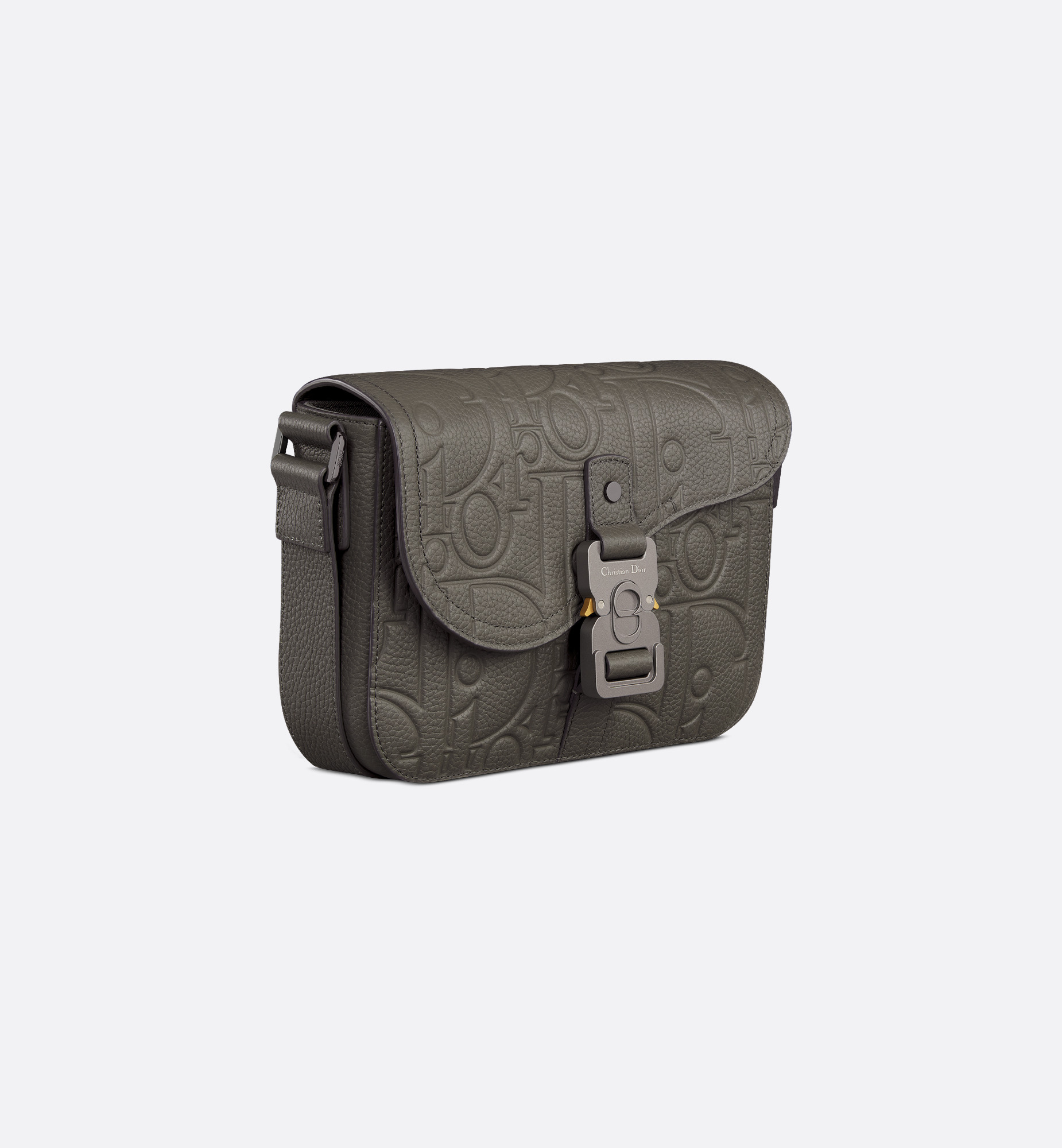 Small Saddle Messenger Bag with Flap - 3