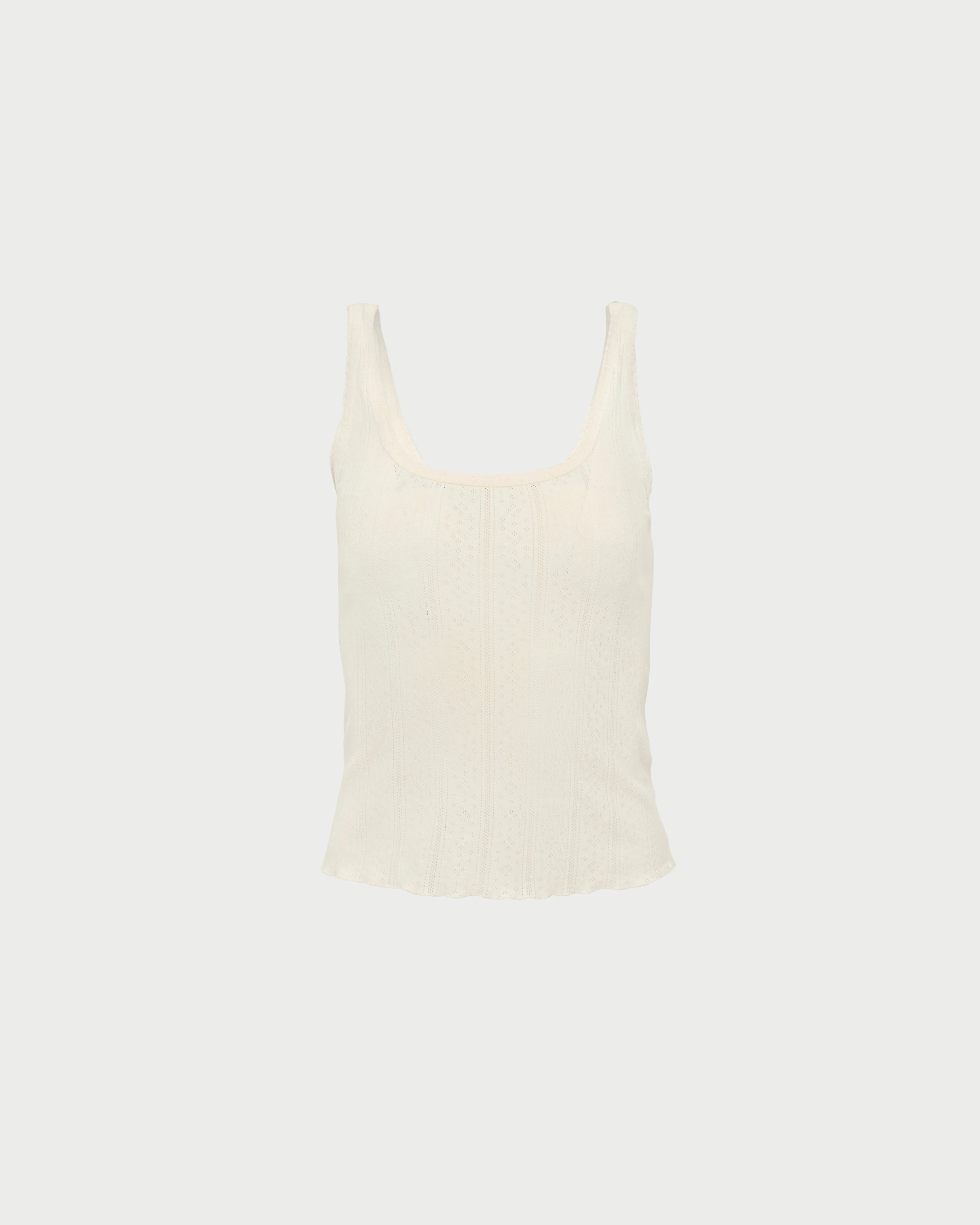 Rylee Pointelle Tank Top - 1