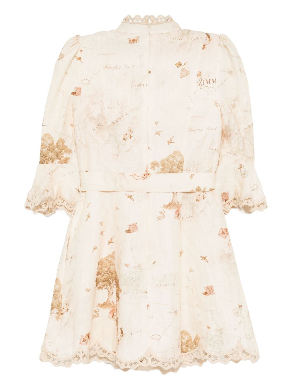 applique mini dress - 2