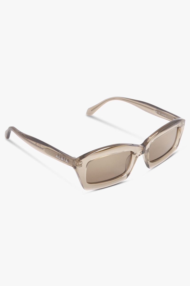 Alaïa AA0089S GEOMETRIC SUNGLASSES | TAUPE outlook