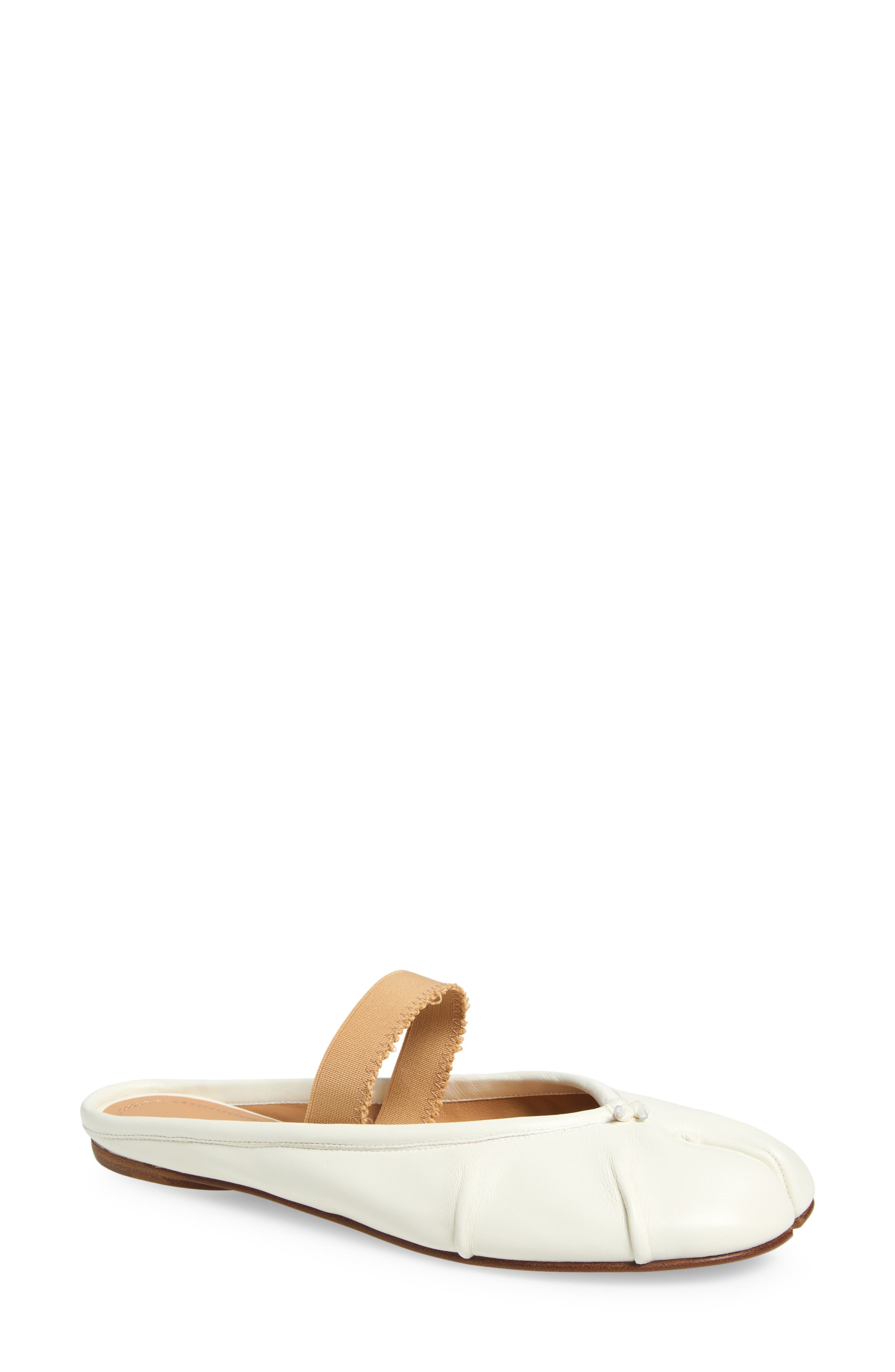 Maison Margiela Tabi Ballerina Mary Jane Mule in Ivory/Nude at Nordstrom - 1