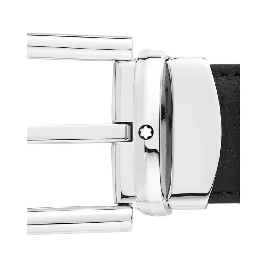 Montblanc Horseshoe Buckle Reversible Leather Belt - 4