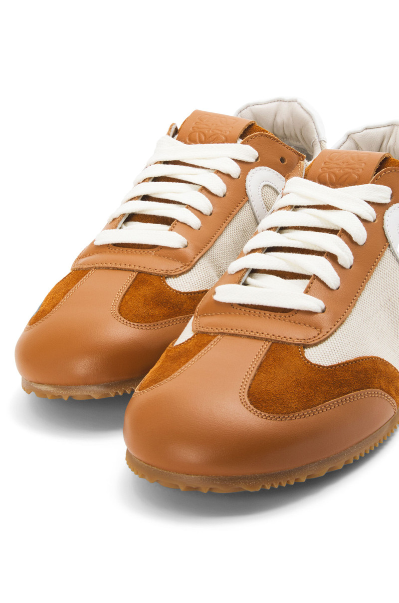 Ballet runner in nylon and calfskin 4