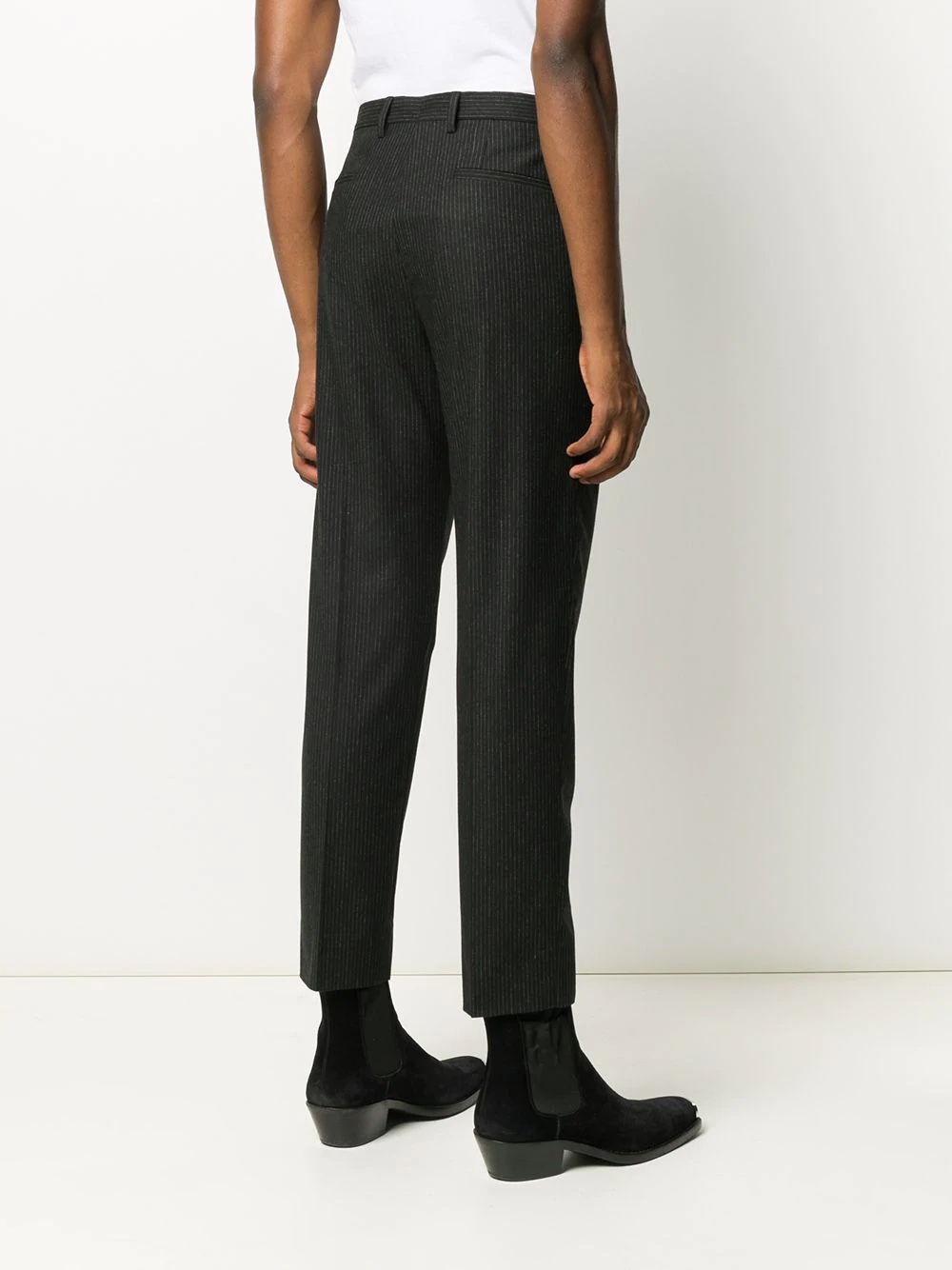 pinstriped tailored trousers - 4