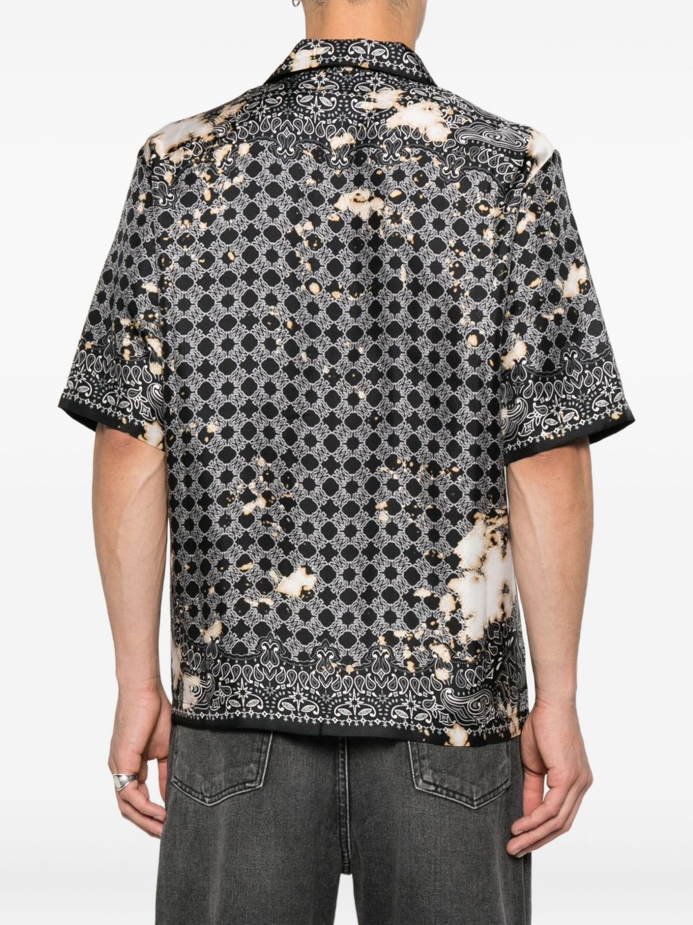 silk bandana-print shirt - 4