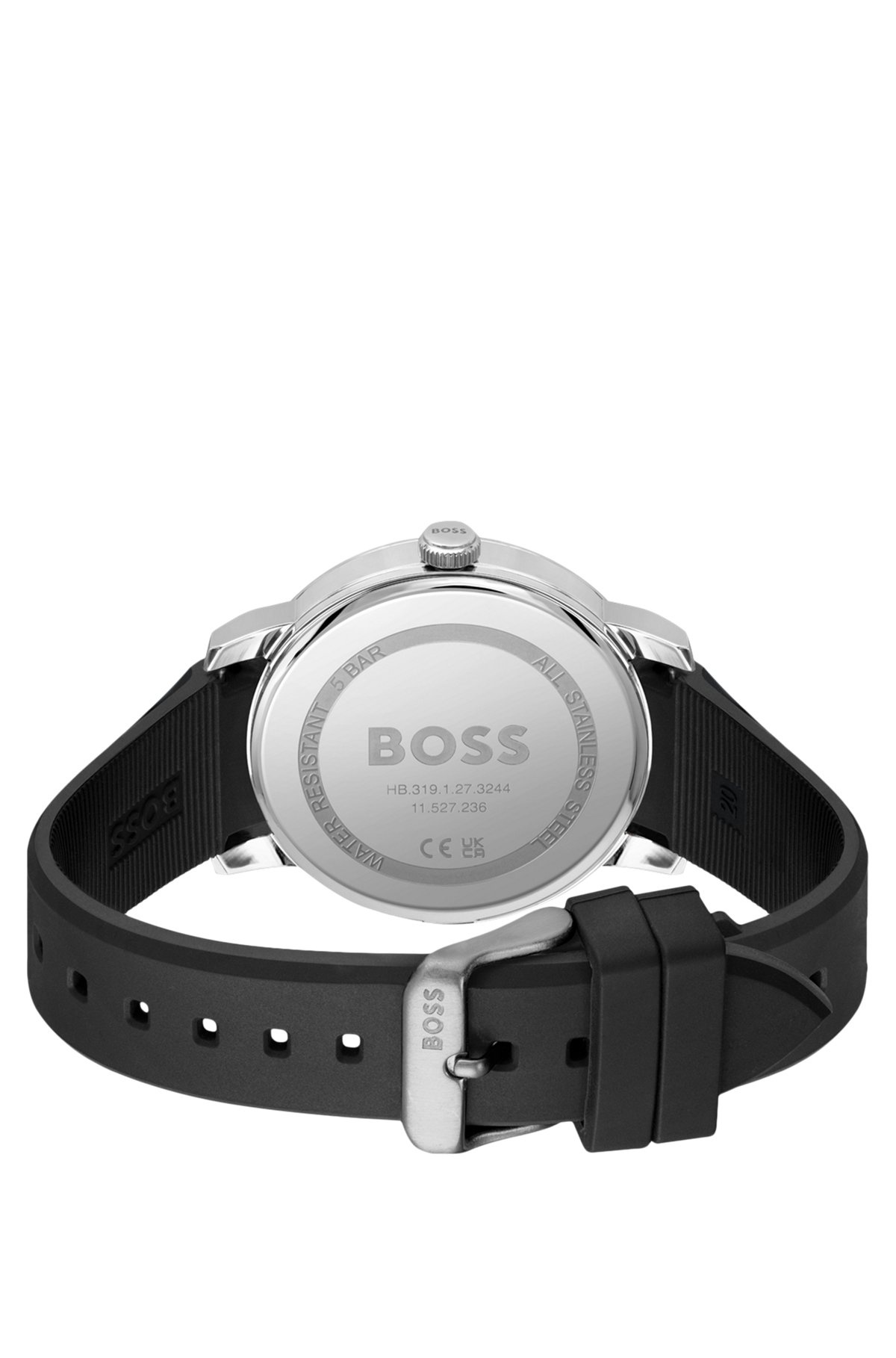 SILICONE-STRAP WATCH WITH BLUE DIAL - 3