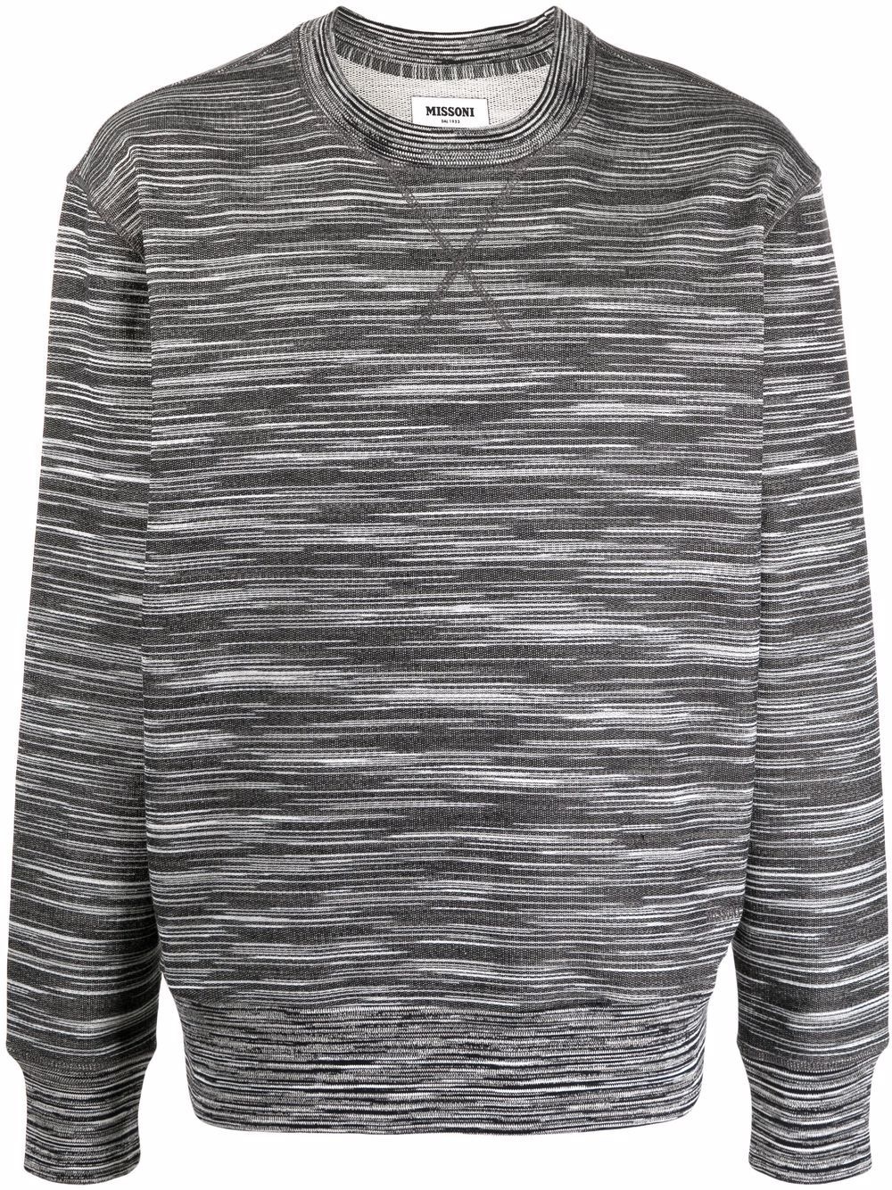 marled jersey sweatshirt - 1