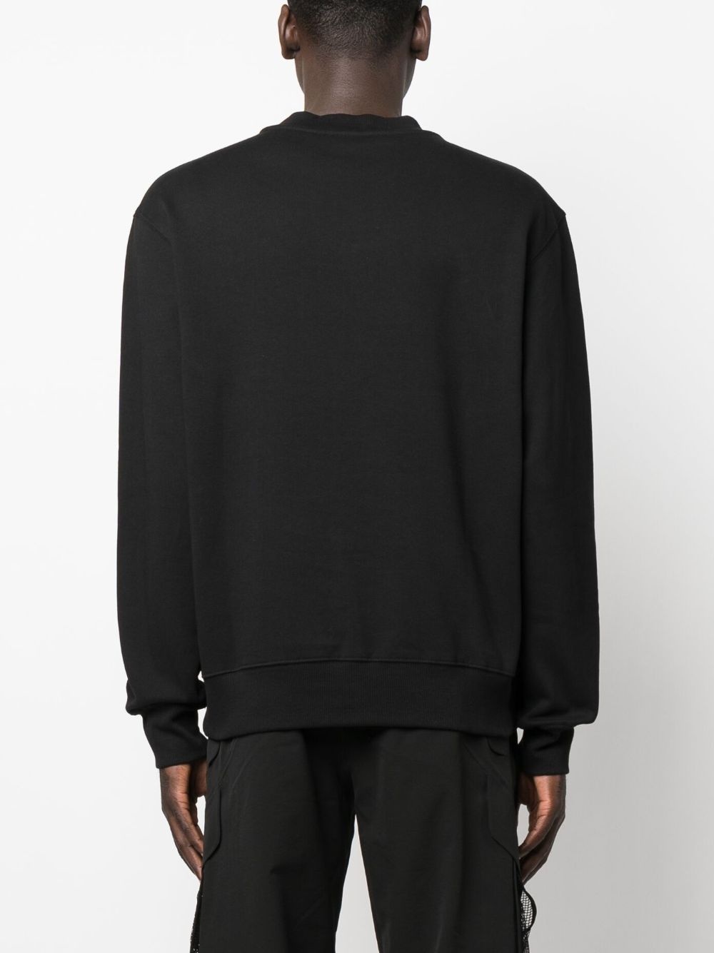 logo-print cotton sweatshirt - 4