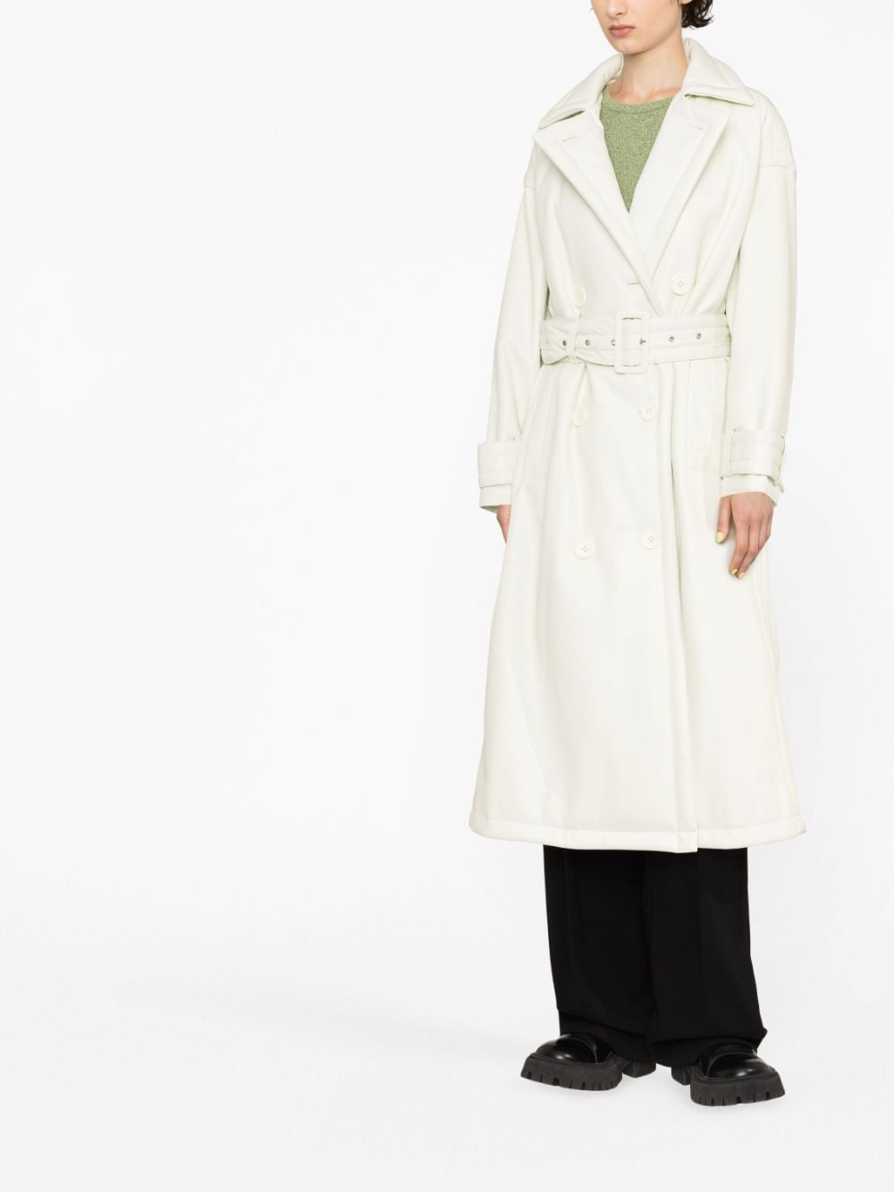 Emily double-breasted belted trench coat - 2