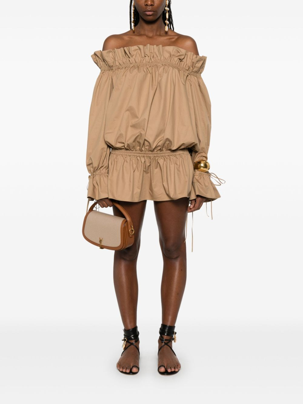 off-shoulder mini dress - 2