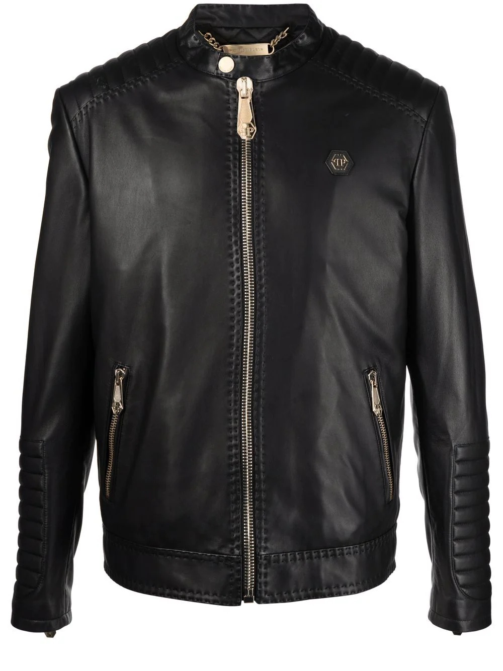 Moto leather jacket - 1