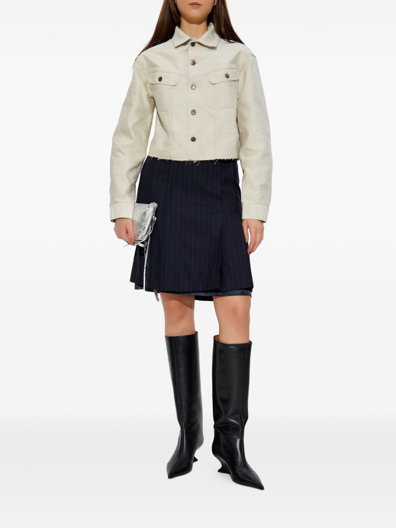 Maison Margiela pinstripe-pattern midi skirt outlook