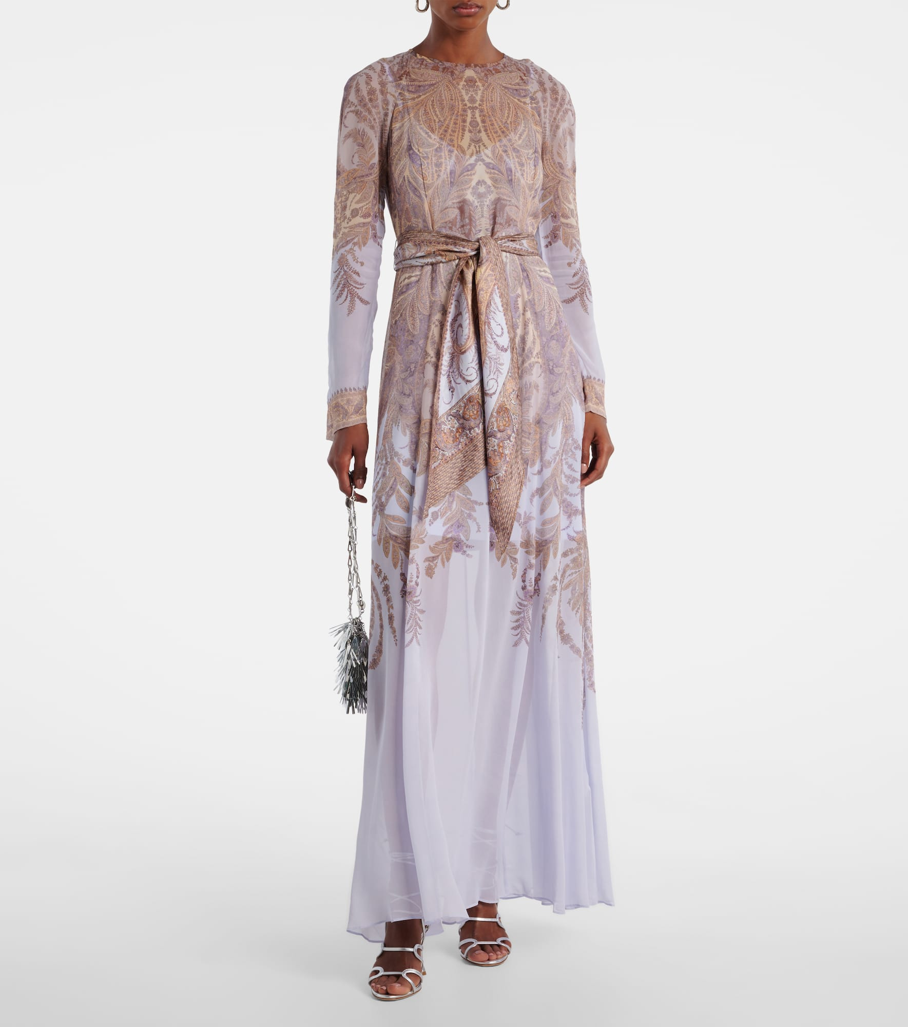 Hypnotic belted paisley maxi dress - 2