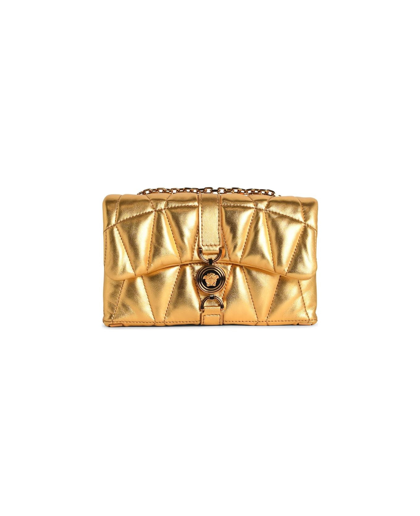 'kleio' Mini Bag In Gold Nappa Leather - 1