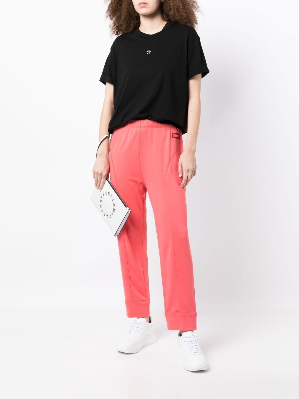 elasticated-waist zip-up track pants - 2