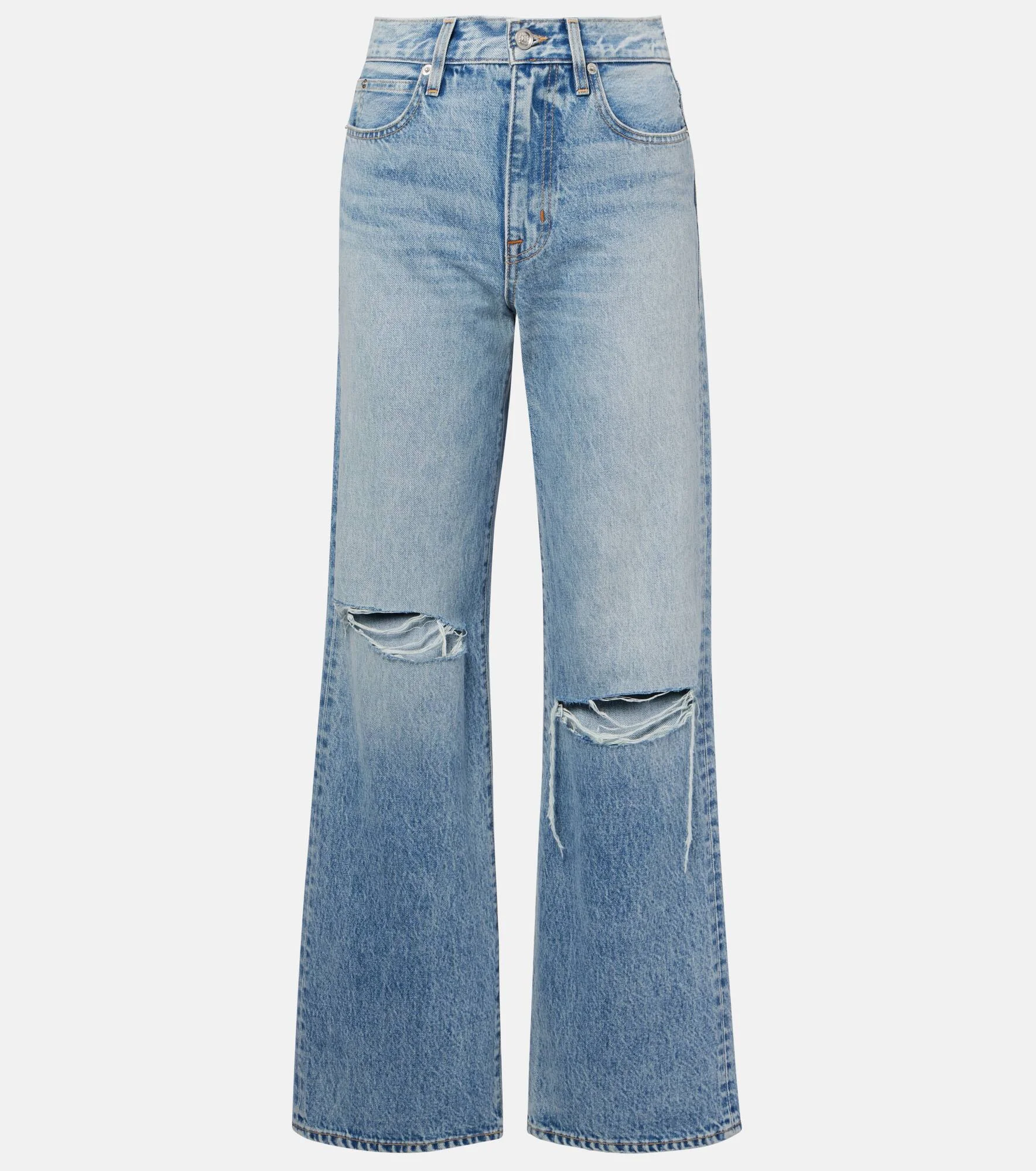 Grace mid-rise wide-leg jeans - 1