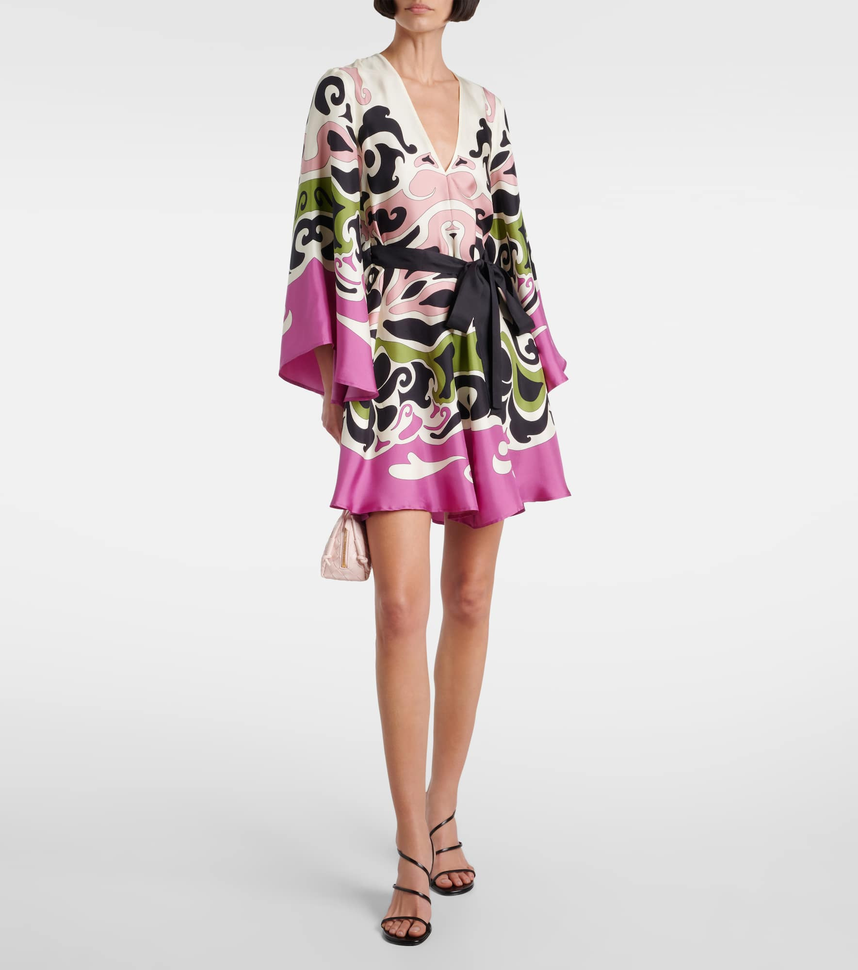 Magnifico printed silk twill minidress - 2