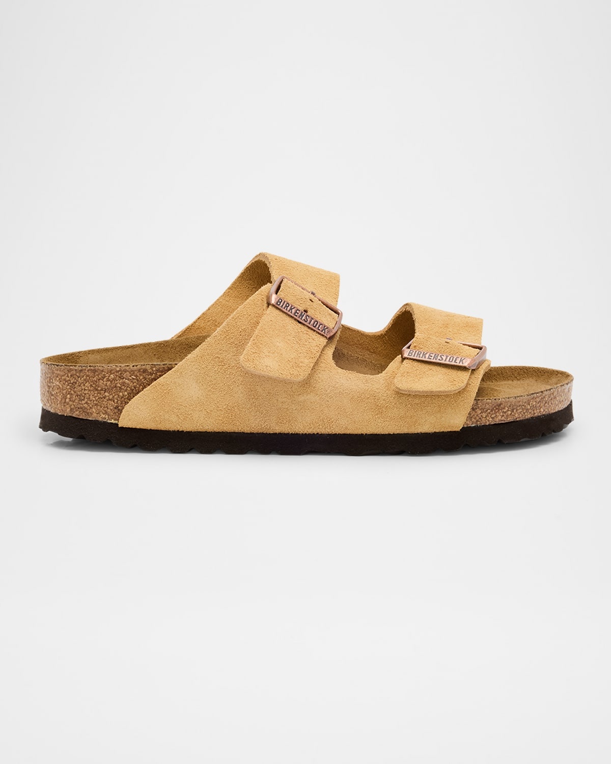 Arizona Suede Dual-Buckle Slide Sandals - 1
