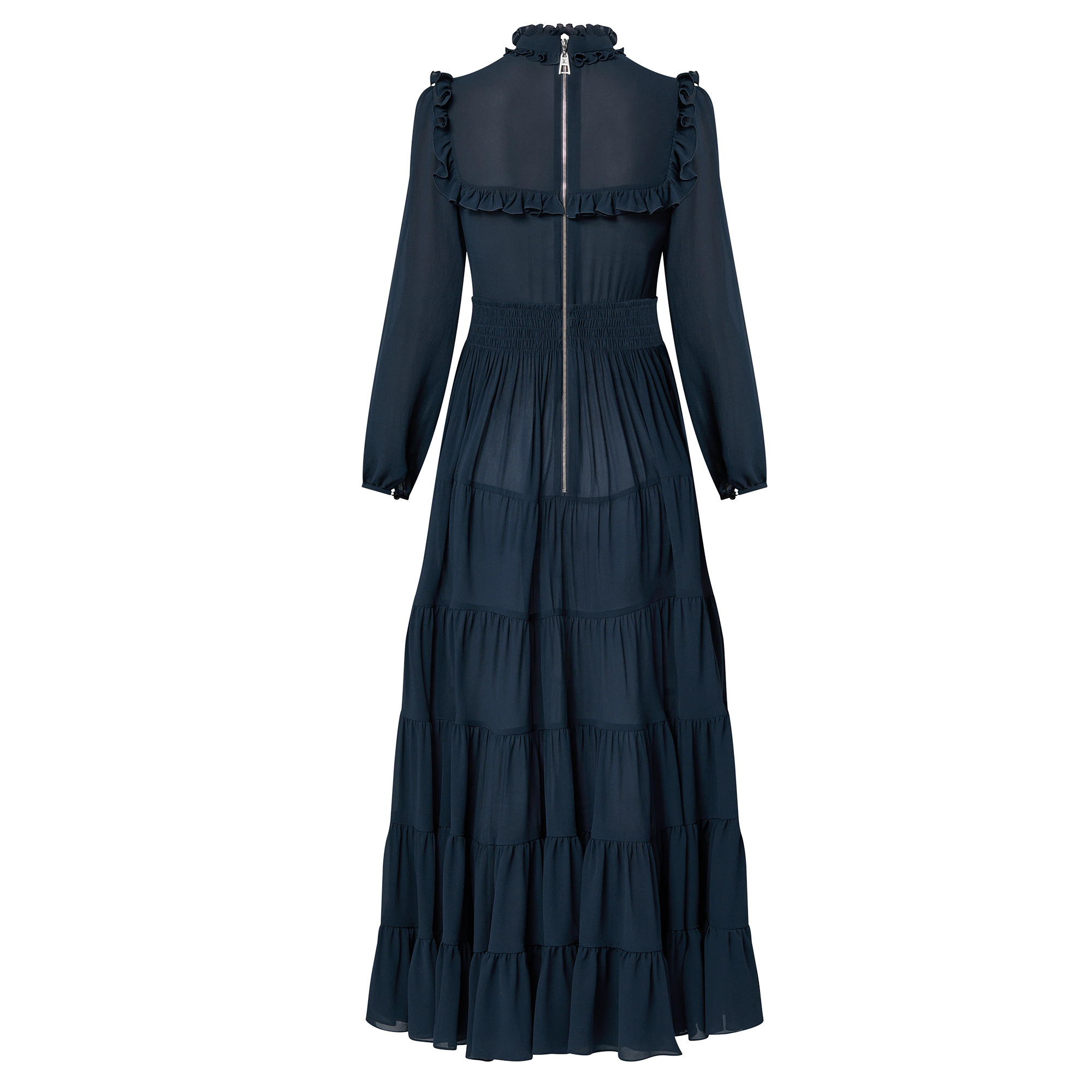 Ruffle Trim Maxi Dress - 3