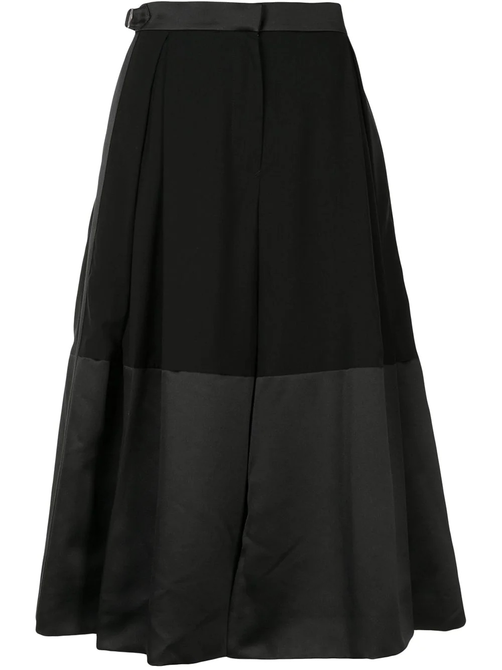 contrast-panel midi skirt - 1