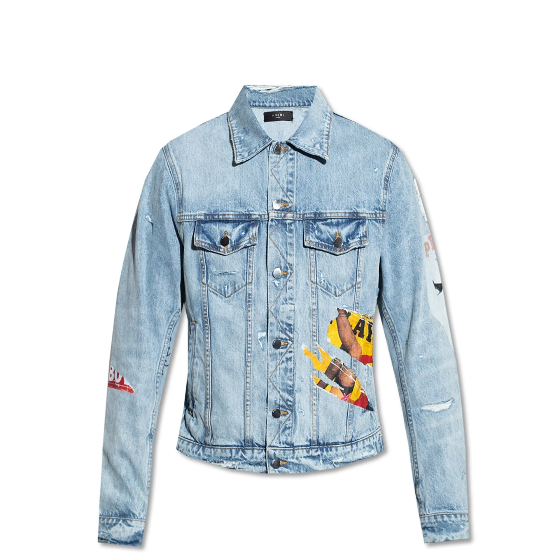 Amiri Playboy Magazine Trucker Denim Jacket Men - 1