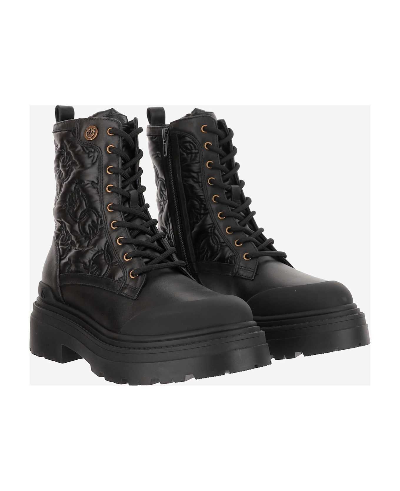 Quilted Leather Ankle Boots - 2