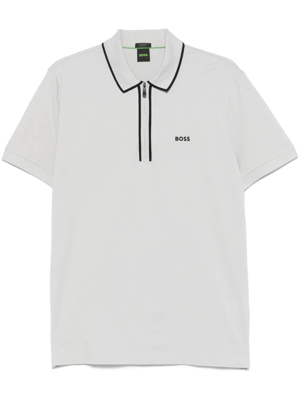 contrast-stripes polo shirt - 1