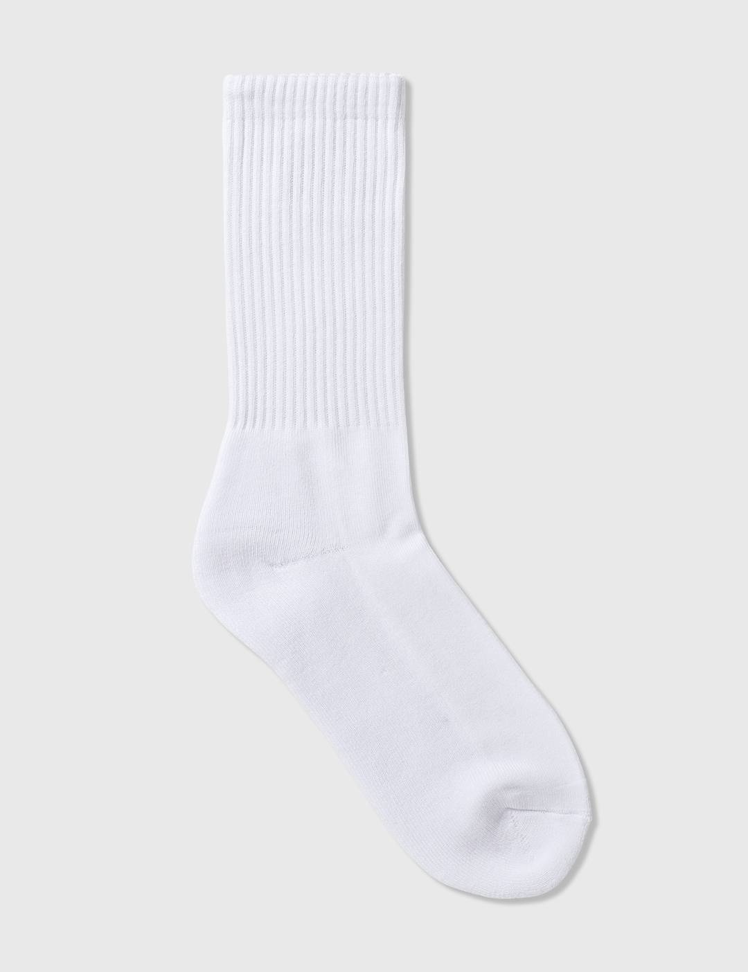 Basic Logo Crew Socks - 2