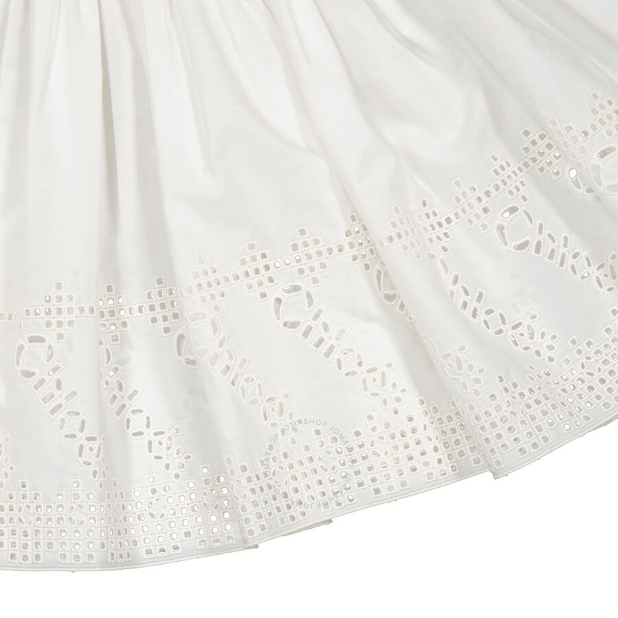 Chloe Ladies White Pleated Mini Skirt - 7