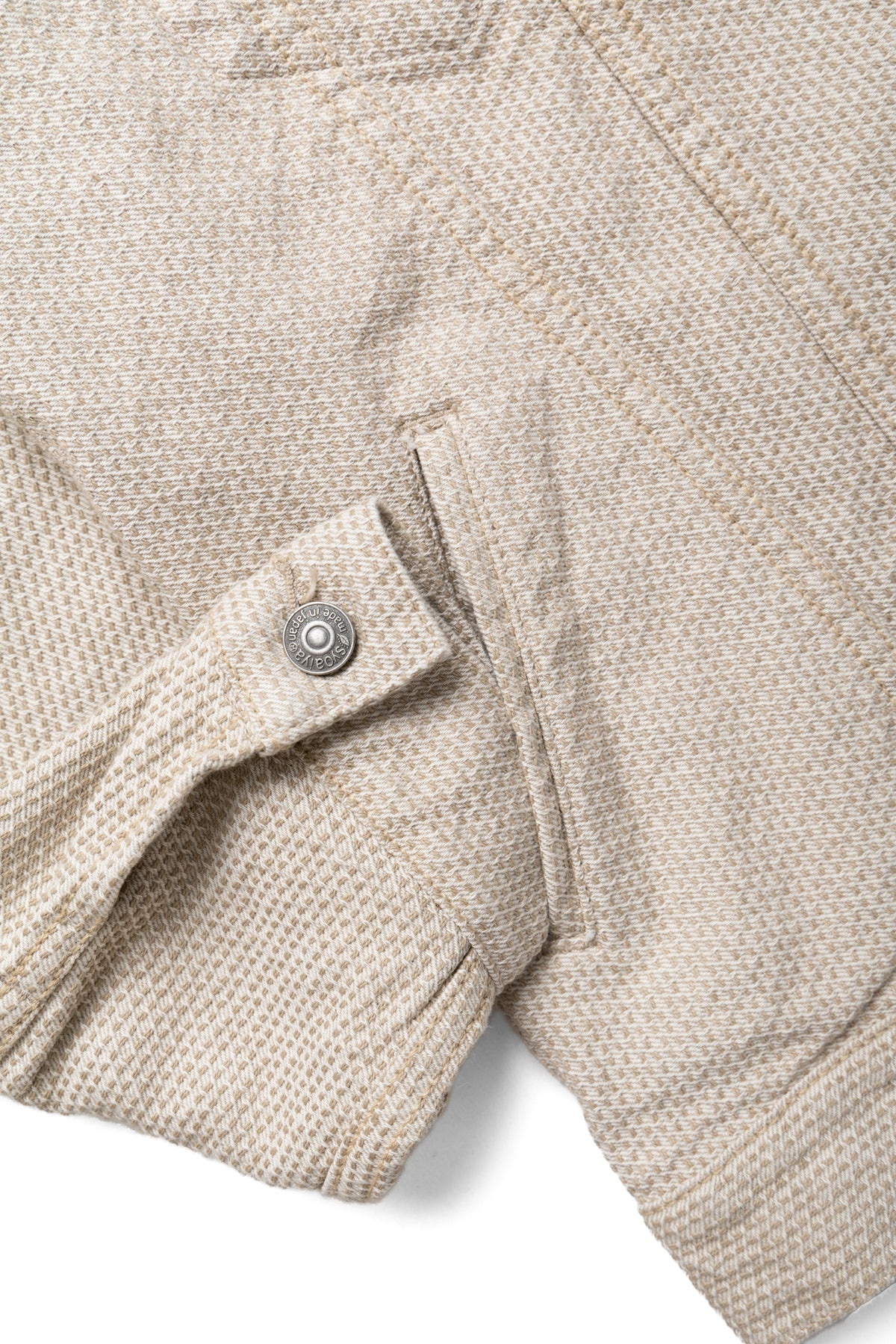 Sashiko Type 3 Jacket - Ivory x Beige - 9