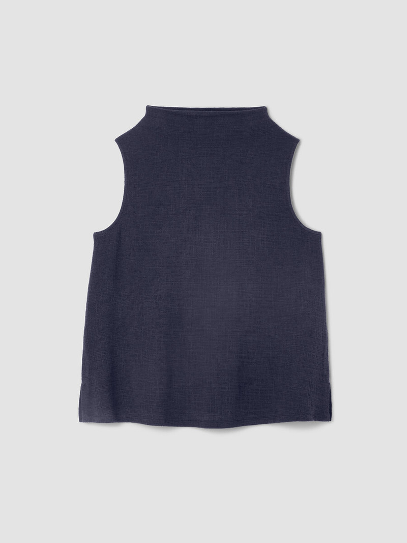 Cross Hatch Stretch Jersey Funnel Neck Tank 1