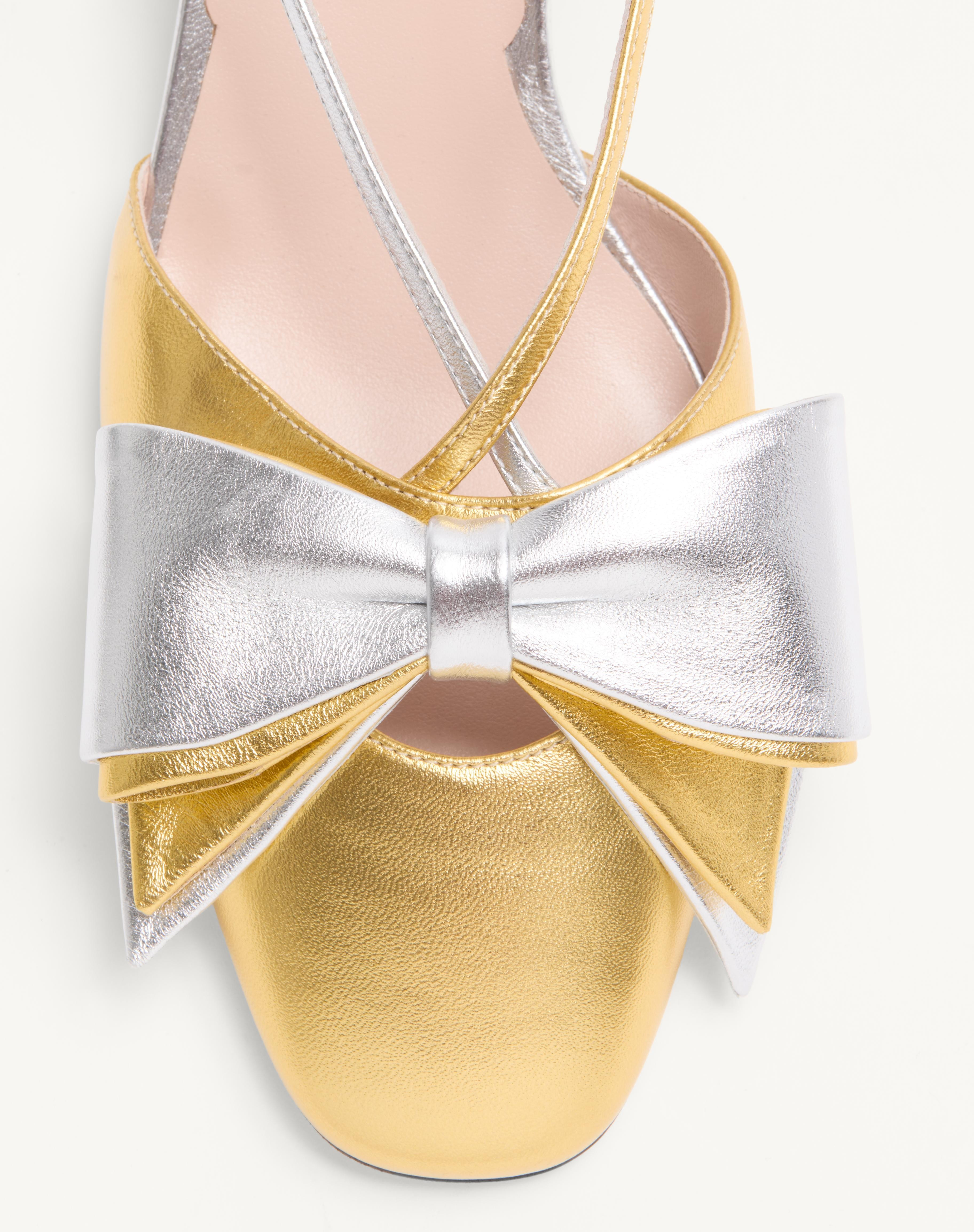 BOWOW SLINGBACK PUMPS IN LAMINATED NAPPA 45MM - 7