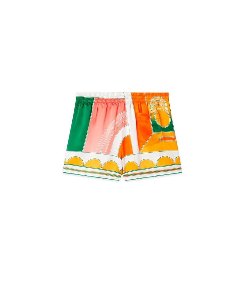 CASABLANCA Summer Court Silk Shorts outlook