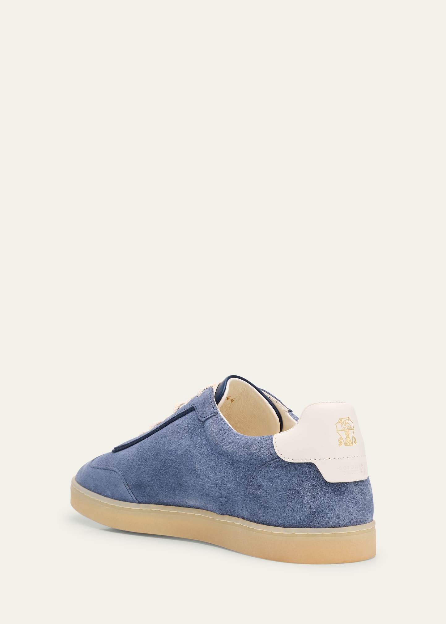 Men's Suede T-Toe Low-Top Sneakers - 4